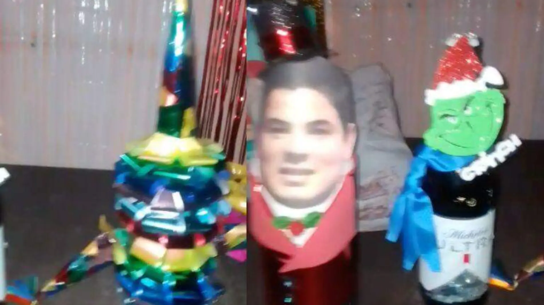 Cervezas decoradas con motivos navideños